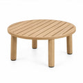 Ronde tuintafel van massief acaciahout, Ø 100 x 45 cm, natuurkleurig